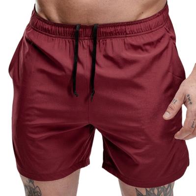 China Custom Logo Claret Men's Quick Dry Shorts 2021 Fashion Sportswear Casual Shorts Wholesale OEM Anti-wrinkle Private Label for sale