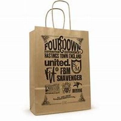 China Eco - Friendly Hot Sale Product Customized Kraft Paper Food Packaging Takeaway Bags for sale