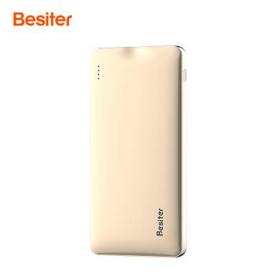 China Manufacturer Aluminum Alloy High Quality 10000Mah Quick Charge 3.0 Type C champaign gold Fast Charging Power Bank for sale