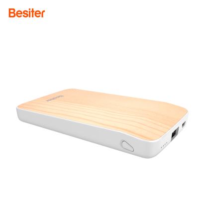 China Factory Wholesale environment friendly pocket size 4000mah Promotional card powerbanks bamboo wood wooden power banks for sale