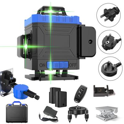 China 360 Rotary Mini Laser Level 4d 16 Degree Construction Laser Level Self Tool Green 35*29*13cm for sale