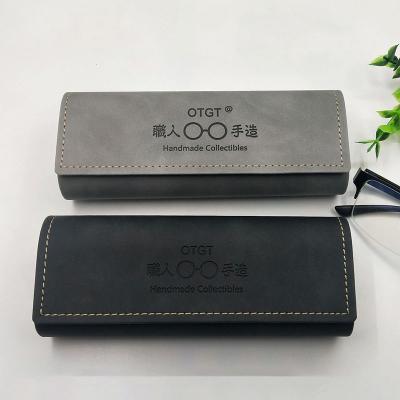 China Luxury PU Sunglasses Packaging Box Fashion Sunglasses Soft Case Glass Leather Case for sale