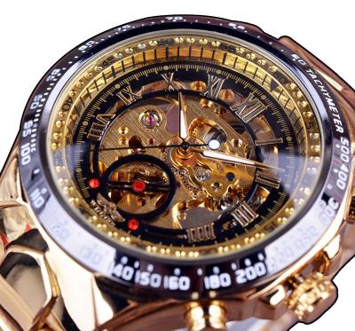 China Newest Trend China Factory Design Mens Luxury Wristwatches OEM Mechanical Automatic Skeleton Watch for sale