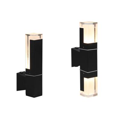 China Exterior Courtyard Exterior Wall Lights Modern Led Wall Lamp With Special Glass for sale