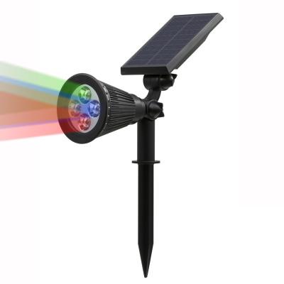 China Waterproof Solar Powered Outdoor Lamp RGB Color Changing IP68 Solar Waterproof Floodlight Solar Light for sale