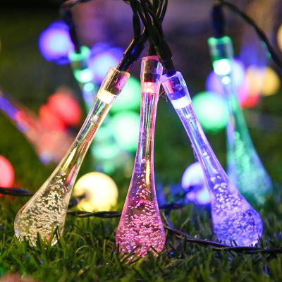 China Eco-friendly Top Sale LED Solar Crystal Ball LED Lamp Power LED String For Outdoor Decoration for sale