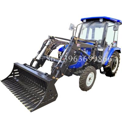 China Standard Duty China 4wd Electric Cheap Four Wheel Compact Tractor 60 Hp Mower Front End Loader For Sale for sale