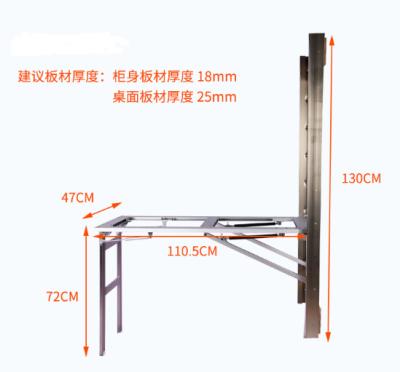 China Easy Installation Hot Sale Wall Folding Table Mechanism for sale