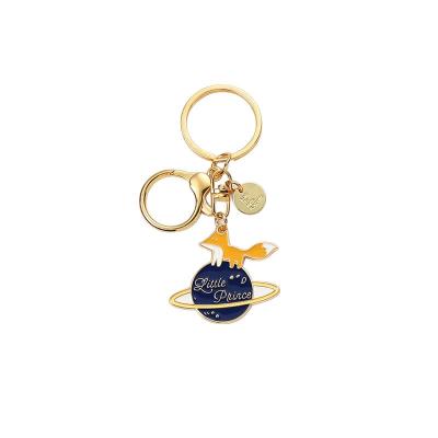 China Custom Promotional Quality Personalized Sweet Key Ring With Cartoon Logo Metal Key Chain Gift Enamel Metal Key Chain for sale