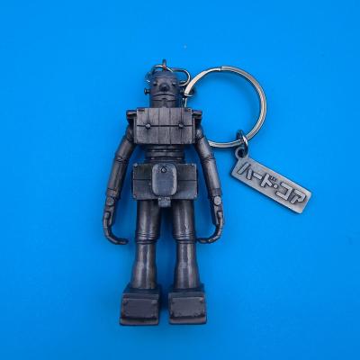 China 3D Metal Customized Full Low Temperature Real Gold Plating Cubic Zinc Alloy ShapeKey Antique Silver Chain Charms for sale