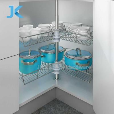 China High Quality Modern JK Kitchen Storage 270 Degree Rotation Basket for sale