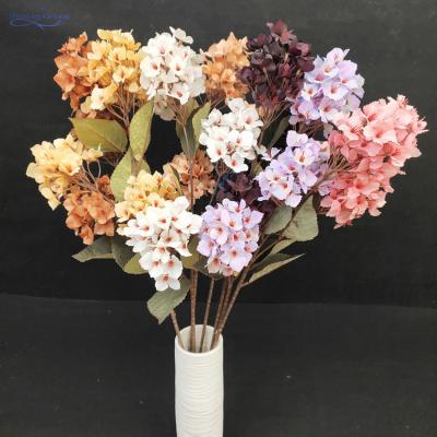 China Eco-friendly New Arrival 3 Heads IFG Artificial Flowers High Quality Hydrangea for sale