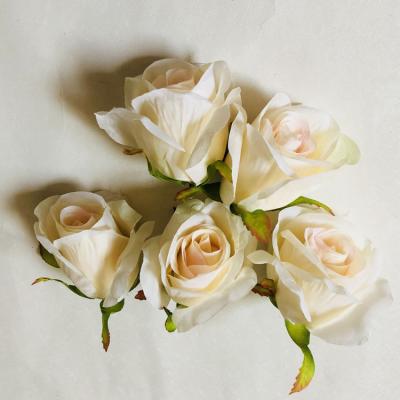 China Wedding Decoration Soft Touch 6-12cm Artificial Silk Rose Main Flower For Wedding Arrangements for sale