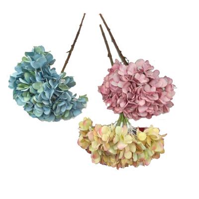 China High quality home decoration IFG singal stem flowers silk hydrangea for sale