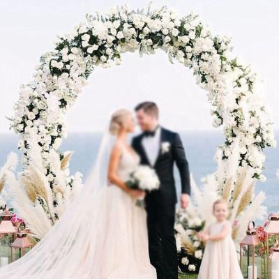 China Wedding Ceremony Flower Runner IFG 6.5 Feet Customized Flower Arch Silk Rose Wedding Ceremony Flower Arch for sale