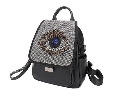 China 2022 New Arrival Motion Sensing Women Girls Fashion Backpack Bag Au Dos Turkish Evil Eye Bag for sale