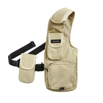 China Modern Design Youth Bolsa Messenger Bag Unsex Chest Bag Outdoor Fashionable Harness Bag Tactical Vest Bags Men for sale