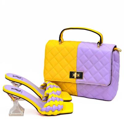 China Lady Modern Ladies Evening Bag High Heel Set Shoes and Bag Set Women's Shoe and Bag Set for Party Shoe and Bag Matching Set for sale