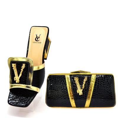 China HDB22 Lady Evening Party Clutch High Heel Set Modern Set Shoes And Bag Shoe Bag Set Women For Party Shoe And Bag Matching Set for sale