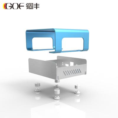 China GOF-P01 Electrical Aluminum Extrusion Parts DIY Custom Projects Electronic Enclosure Box for sale