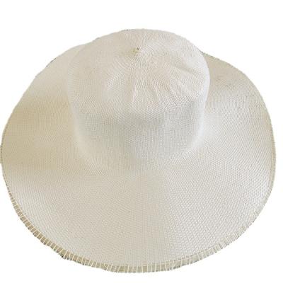 China Wholesale high quality character white paper bangora hat body for ladies wide brim hats for sale