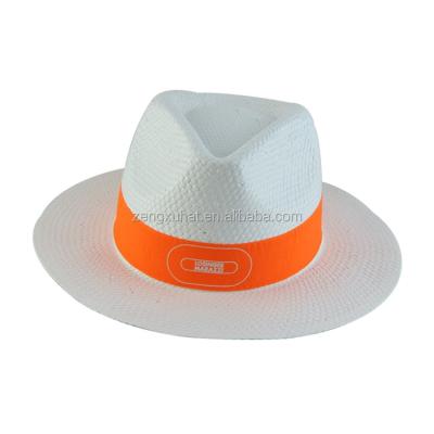 China Straw Hat Original Authentic White Light Ecuadorian Paper Natural Color Patterns Mens Womens Panama Hat for sale