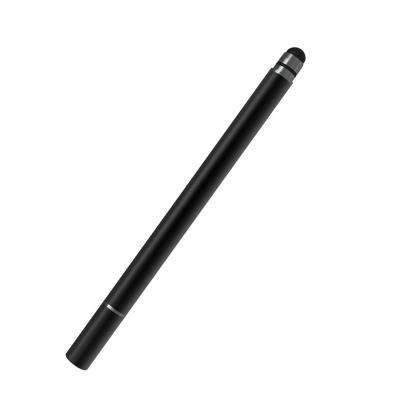 China Mobile Phone Hot Sale factory directly selling Metal silica-gel dual-use transparent stylus pen replaceable disc touch pen for sale