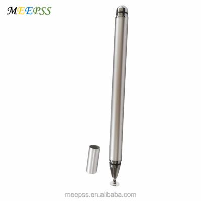 China Pen cap without magnetic suction Silver touch screen stylus pen for capacitance and resistance universal for sale