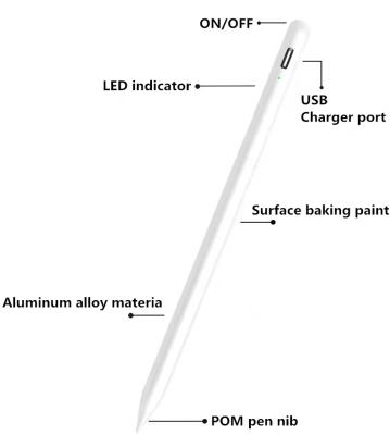 China Mobile Phone Active touch pen POM pen touch screen stylus pen for ipad with palm rejection for sale