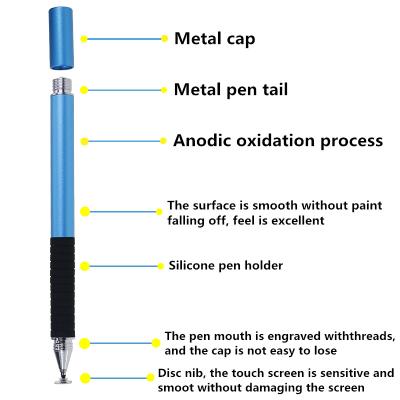 China New design mobile phone touch screen stylus pen custom logo metal stylus pens for sale