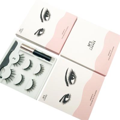 China Magnetic Magnetic Lahes With Magnetic Liner Licks And Magnetic Eyeliner Packaging Boxes Set for sale