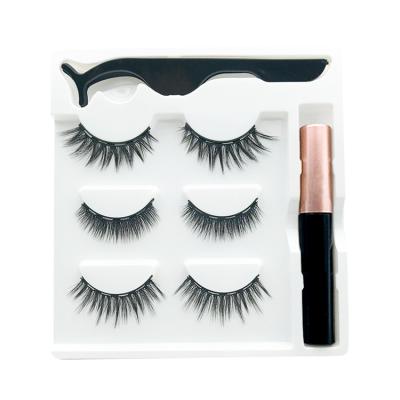 China New Design Magnetic Hair Eye Lashes With Custom Eyelash Box for sale