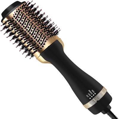 China Hotel Hair Hot Air Volumizer Brush 3 in 1 Titanium Dryer Barrel Brush Hair Straightener Other Hair Care and Styling Appliances Tools for sale