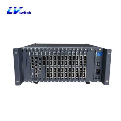 China OEM analogue voip PBX server 384 users IPPBX8000 443x420x188mm for sale