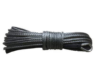 China UTV SUV ATV Black Synthetic UHMWPE Rope 6mm*15m 1/4