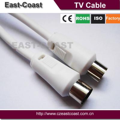 China 3M White /Black 3C-2V 9.5mm TV Connector Coaxial Cable TV Set for sale