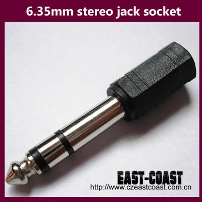 China audio & 6.3mm mono video jack to 3.5mm mono jack for sale