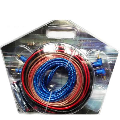 China Speaker Sound Box Connected 8 Gauge Amp Kit Amplifier Install Wiring Complete 8 GA Installation Cables 1500W for sale