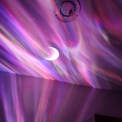 China Modern Northern Lights Aurora Projector with Music BT Speaker White Noise Galaxy Projector Starry Night Light for Game Room for sale