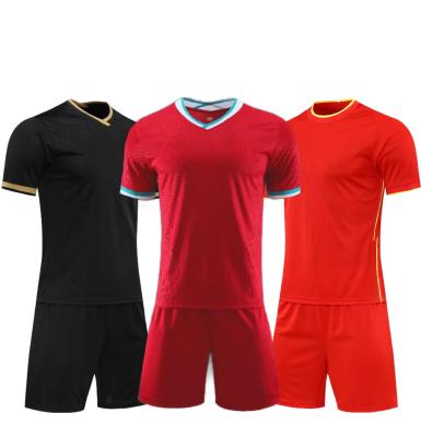 China Quick Dry OEM Football Unifroms Breathable Soccer Wear Jersey Sets for sale