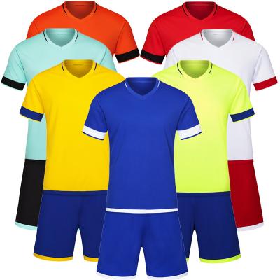 China Sets Custom High Quality Breathable Quick Dry Stretch Soccer Jersey OEM Soccer Uniform Wear for sale