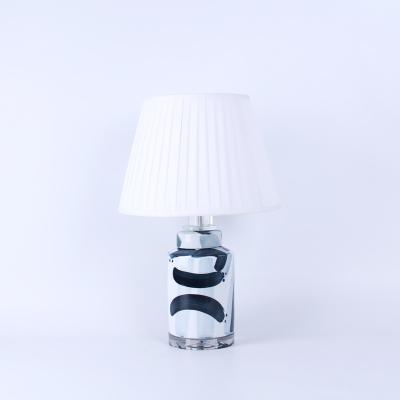 China Decorative Ceramic Table Lamp Modern Design Abstract New Traditional Chinese Crystal Base for sale