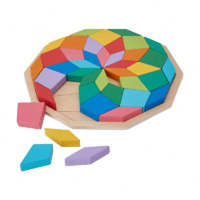 China 2023 Hot Selling Wooden Educational Toy Puzzles Children Game Assembly Kids Learning Educational Wooden 3DToys Puzzle for sale