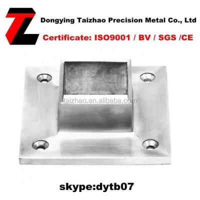 China BEST SELLING SQUARE BASE Stainless Steel FLANGE FOR 40 x 40mm POST for sale