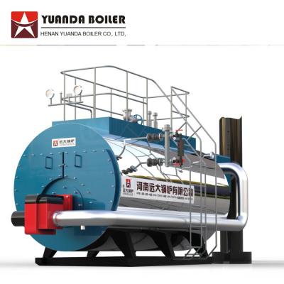 China 0.5-20 Ton Fuel Natural Gas Horizontal Industrial Diesel Oil Fired Steam Boiler Price zu verkaufen