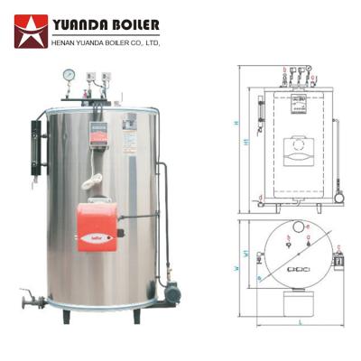 China Vertical Type VERTICAL 500 kghr Gas Mini Steam Boiler zu verkaufen