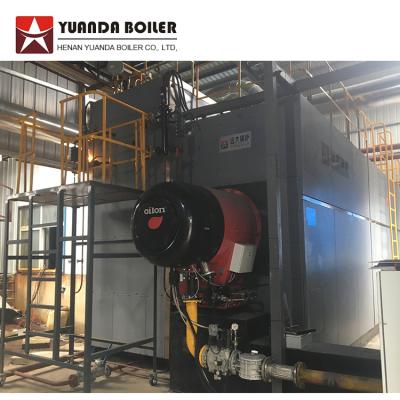 China Horizontal 35 Ton Natural Gas Biogas LPG Fired Steam Boiler Price zu verkaufen