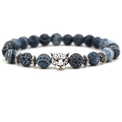 China Environmental Friendly Leopard Head Bracelet Owl Buddha Bead Bracelets Natural Stone Bead Bracelet For Women Men Yoga Jewelry (KB8078) for sale