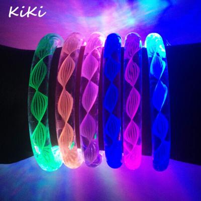 China >>>Fashion Flash Bangle Wrist Band Bracelet Environmental Friendly Happy Luminous Led Kids Party Toy Glow Bangle for sale