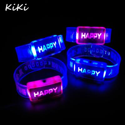 China Environmental Friendly >>>Birthday Party Christmas Festival Supplies Real Hot Sale Dancing Led Lights Bracelets Lighting Luminous Toys for sale